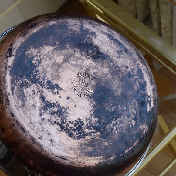 REVERE WARE 9" Stainless Steel Copper Bottom Skillet Fry Pan - Picture 6 of 8